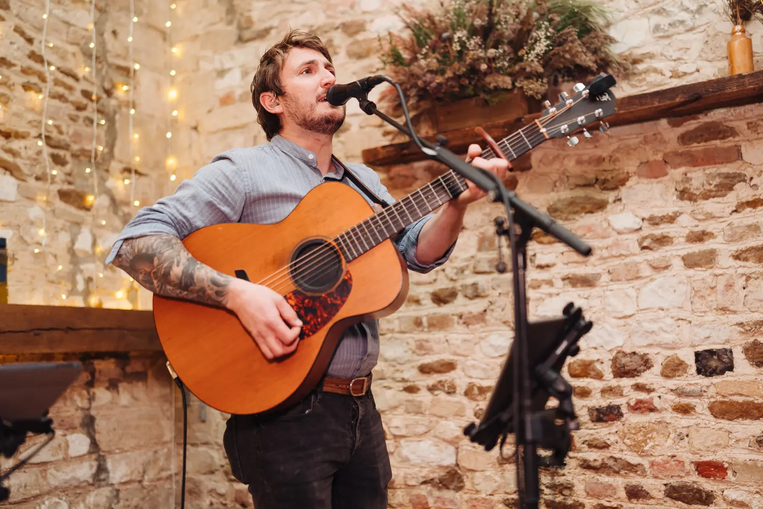 Emotional and joyful dancing as guests celebrate Megan and Sam at the Pentney Abbey reception