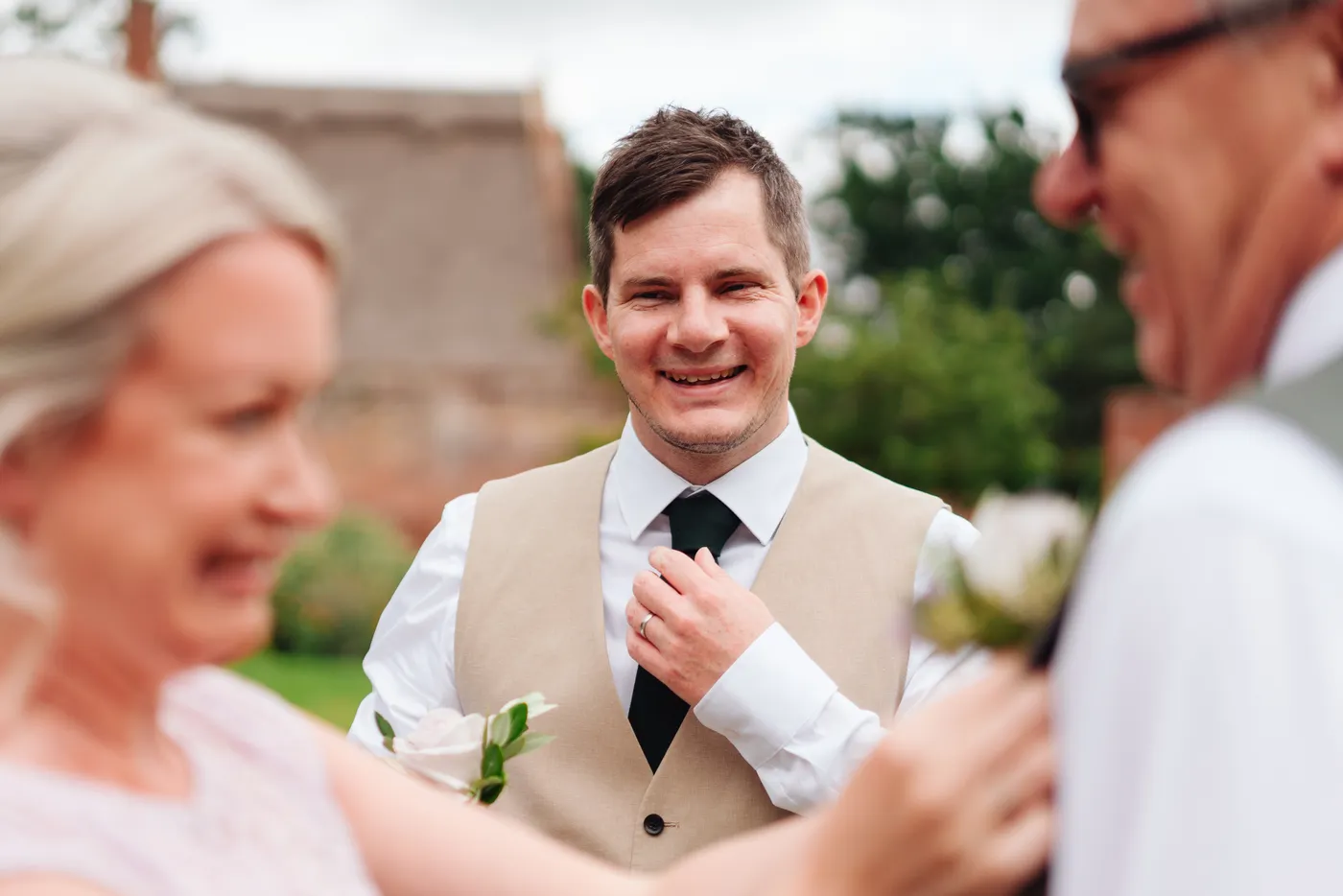 Wedding rings being exchanged at The Norfolk Mead Hotel summer wedding Norfolk