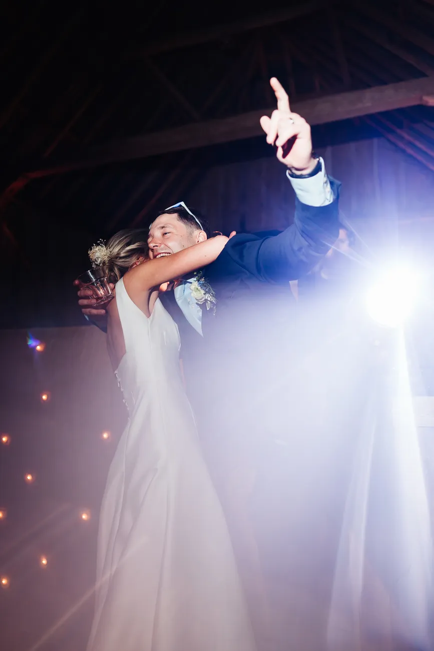 Last portraits of Lucy and George at Preston Priory Barn Suffolk on their wedding night